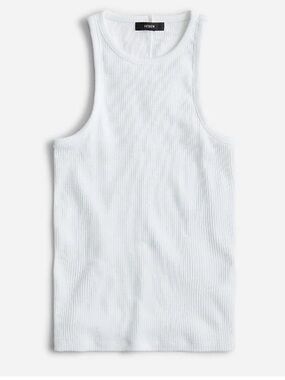 LOT OF 4 J. Crew Favorite Tank Top in Vintage Rib White XS